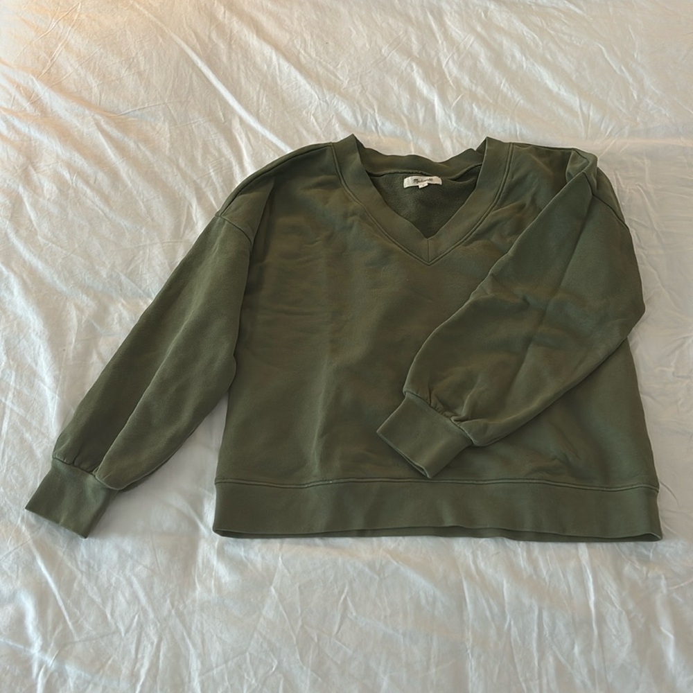 Madewell v neck sweatshirt
